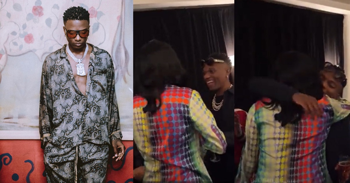 Moment Hollywood Star, Gabrielle Union visited Wizkid backstage (Video)