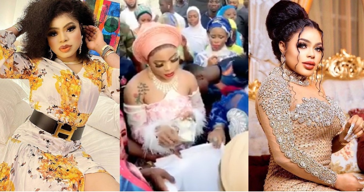 Bobrisky shades slay queen who sprayed N100k at a party; says he sprays at least N3m