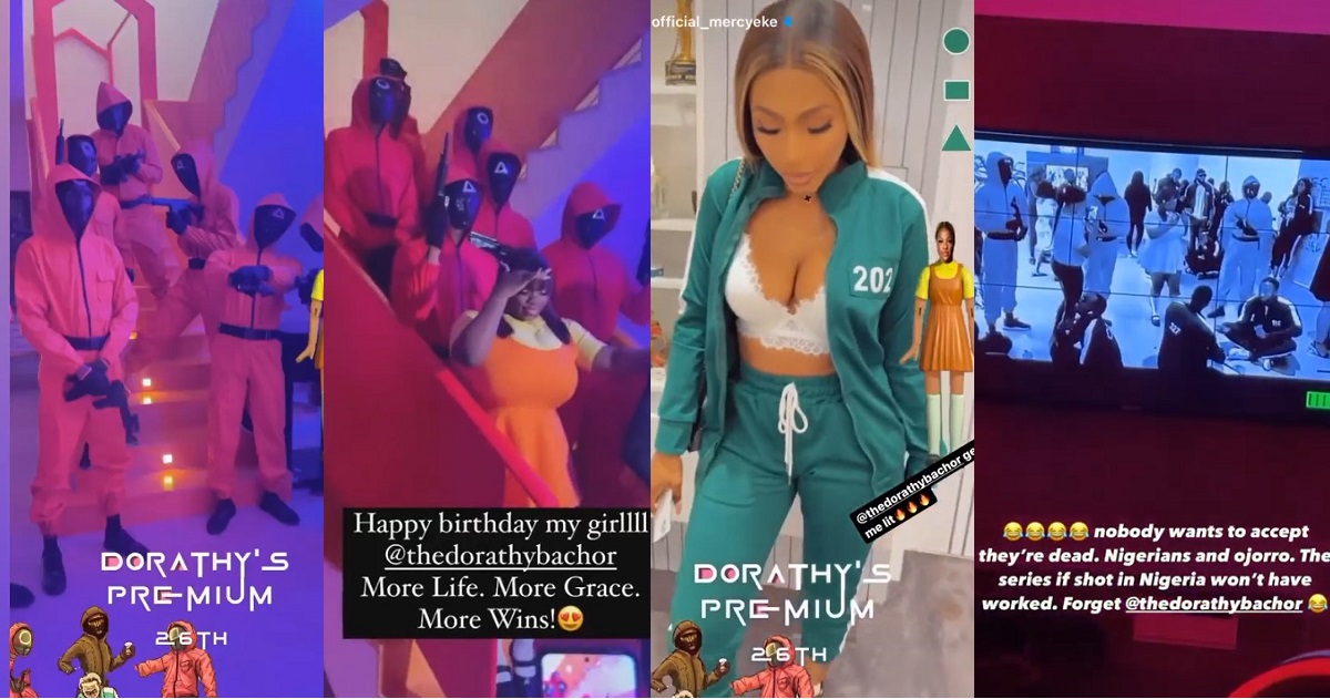 Video highlights from Dorathy Bachor’s Squid Game-themed birthday party (Watch)