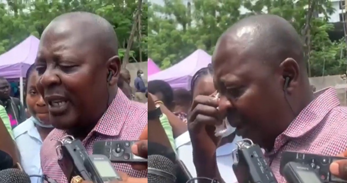 “I don’t want justice. I just want to see my son dead or alive”  Distraught father of 16-year-old boy trapped in Ikoyi building collapse says (Video)