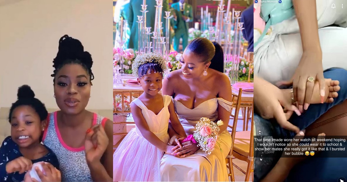 “Only time I let my kid show off is academically” — Sophia Momodu says as she shares how she stopped Imade from rocking a Rolex to school (Video)