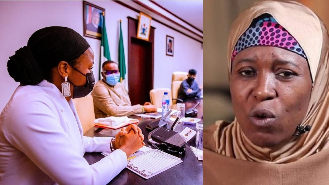 VP Visit: “You don’t need to apologize” — Activist, Aisha Yesufu tells comedienne, Taaoma