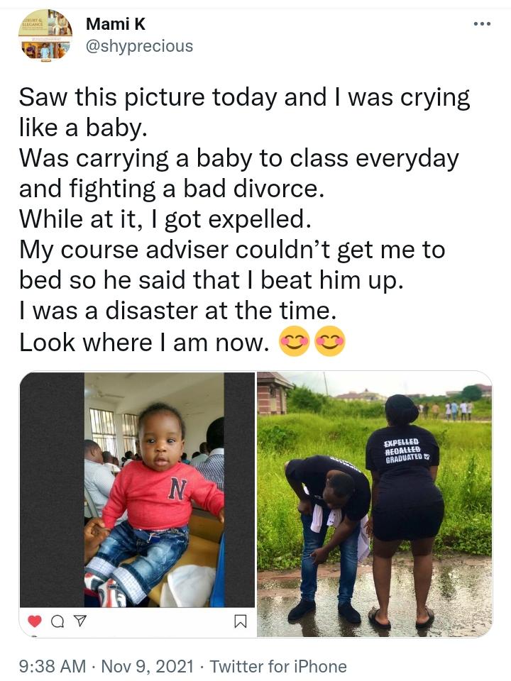 Single mum gets emotional as she recounts how she graduated from university despite all odds 6 WhatsApp Image 2021 11 09 at 13.26.15