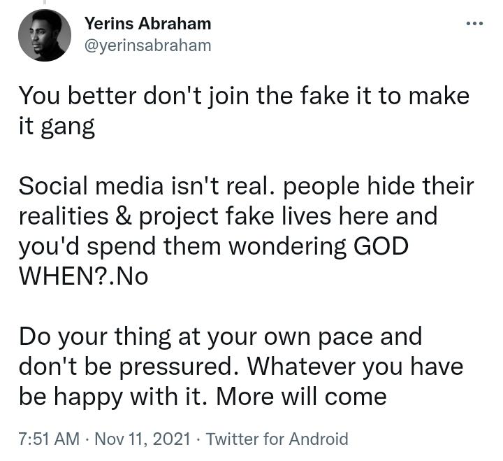 “Social media isn’t real, be yourself and don’t please anyone” – BBNaija star, Yerins 5 BBNaija's Yerins