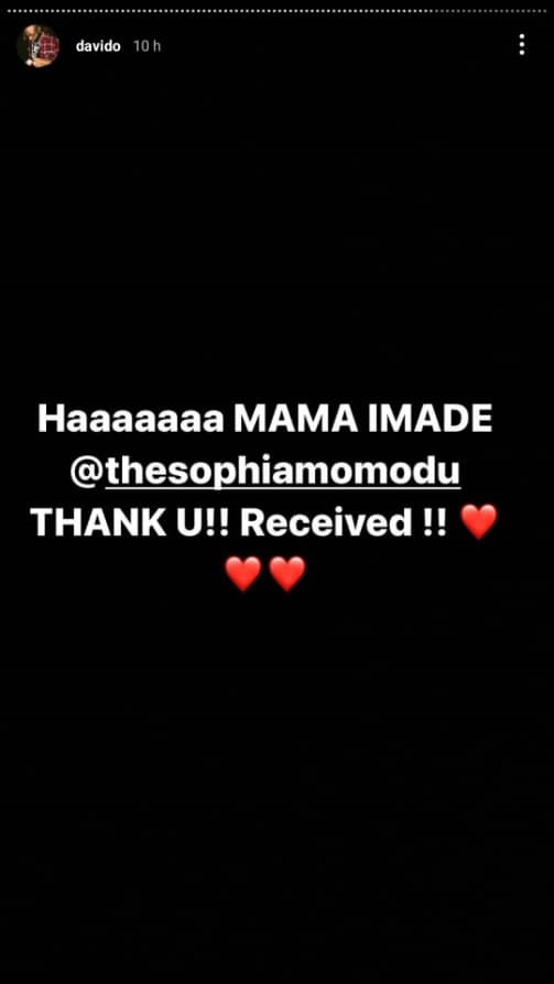 Davido screams in excitement after his first baby mama, Sophia Momodu sent him money too 5 WhatsApp Image 2021 11 18 at 8.45.40 AM