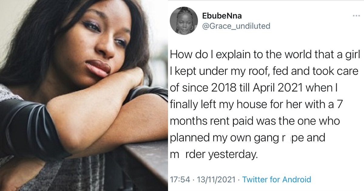 Nigerian lady narrates how a ‘friend’ she housed for three years allegedly planned her gang-r@pe and mʯrder