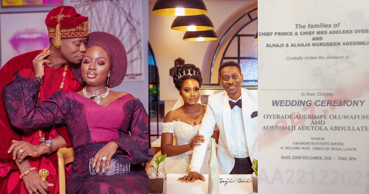 Actors, Lateef Adedimeji and Mo Bimpe reportedly set to tie the knot as their wedding invitation card surfaces