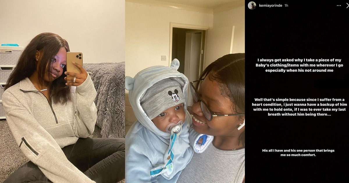 “Get therapy, stop looking for pity on internet” – Lyta’s baby mama dragged over reason for keeping son’s cloth on her always