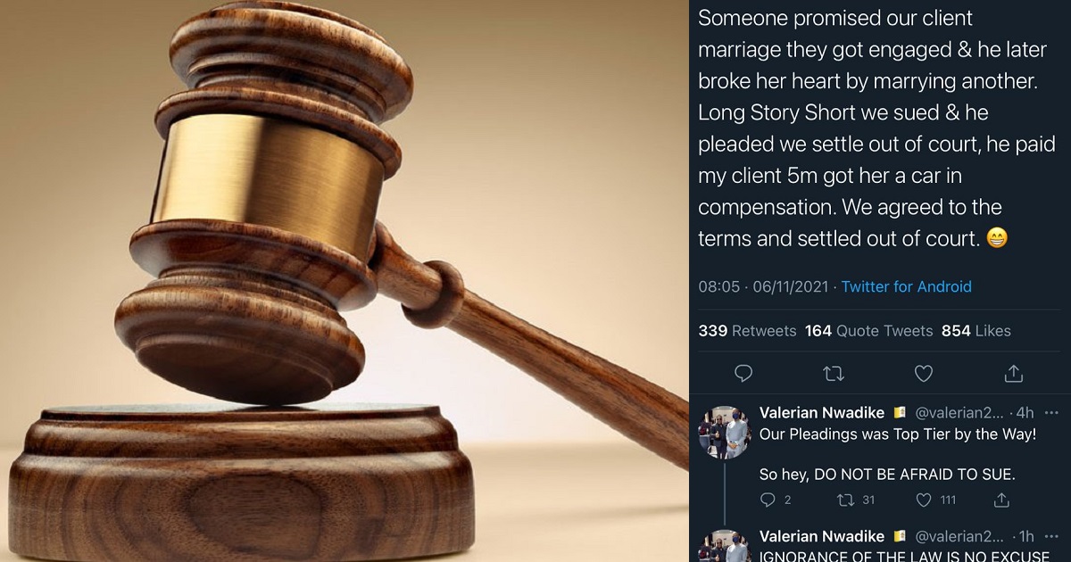 Nigerian lady receives N5m and a car as compensation after suing man who reneged on his promise to marry her