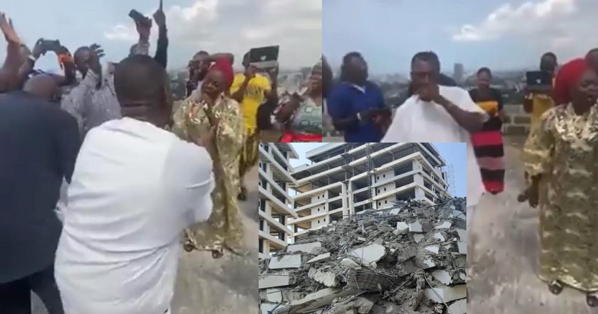 Nigerians reacts to a video of a prayer session being held on the collapsed Ikoyi building, few days before the incident (watch)