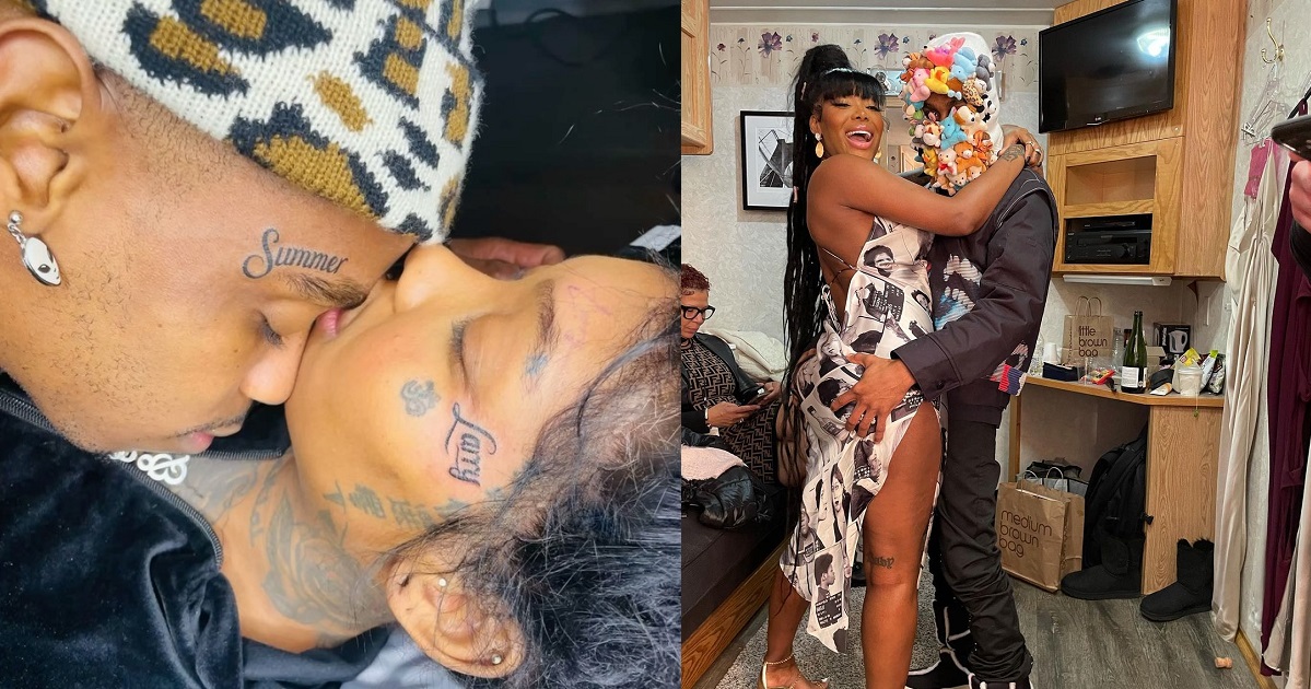 True Love: Singer Summer Walker and boyfriend, LVRD Pharoah, tattoo each other’s names on their faces