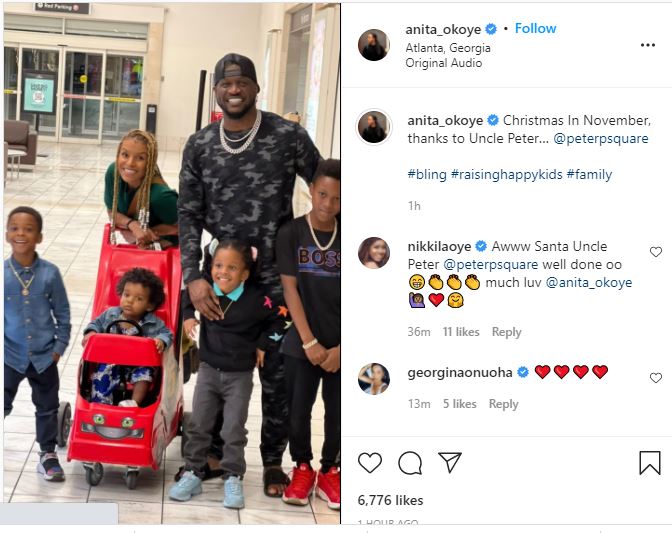 “Let love lead” – Fans reacts as Peter Okoye takes his twin brother, Paul’s kids on a shopping spree in the US (video) 4