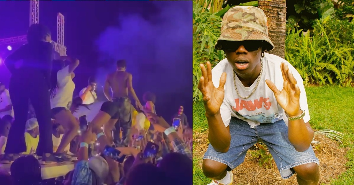 Rema gifts his female fans the sum of 1.2 Million naira for ‘rocking the stage’ with him during a performance