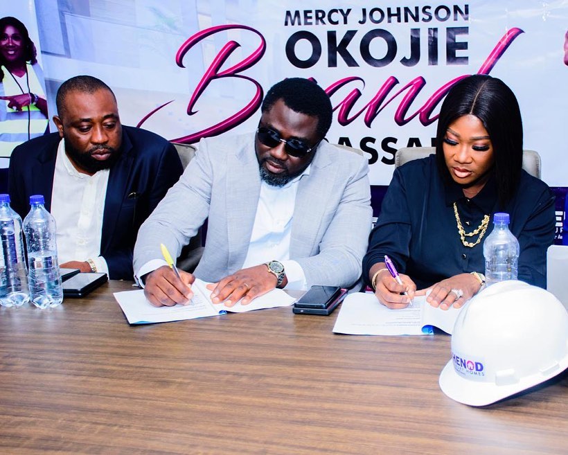 Actress, Mercy Johnson-Okojie signs endorsement deal with husband’s Real Estate company 4 267568258 390553049528317 9058323964142624436 n