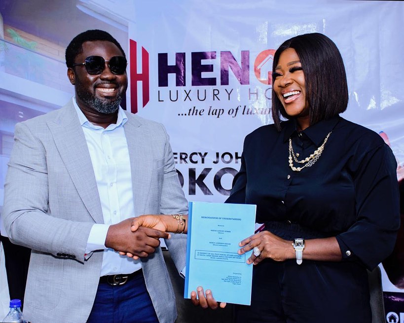 Actress, Mercy Johnson-Okojie signs endorsement deal with husband’s Real Estate company 3 267598522 639261520414882 2554848748076932992 n