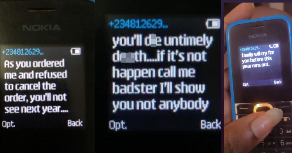 MUA shares the life-threatening texts she received from an e-cab driver because she didn’t ‘cancel an order’