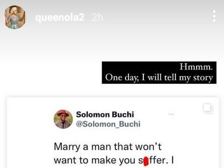 “One day I will tell my own story” – Alaafin of Oyo’s ex-wife, Queen Ola says as she reacts to post about men who glorify suffering 4 61a886b6b438e
