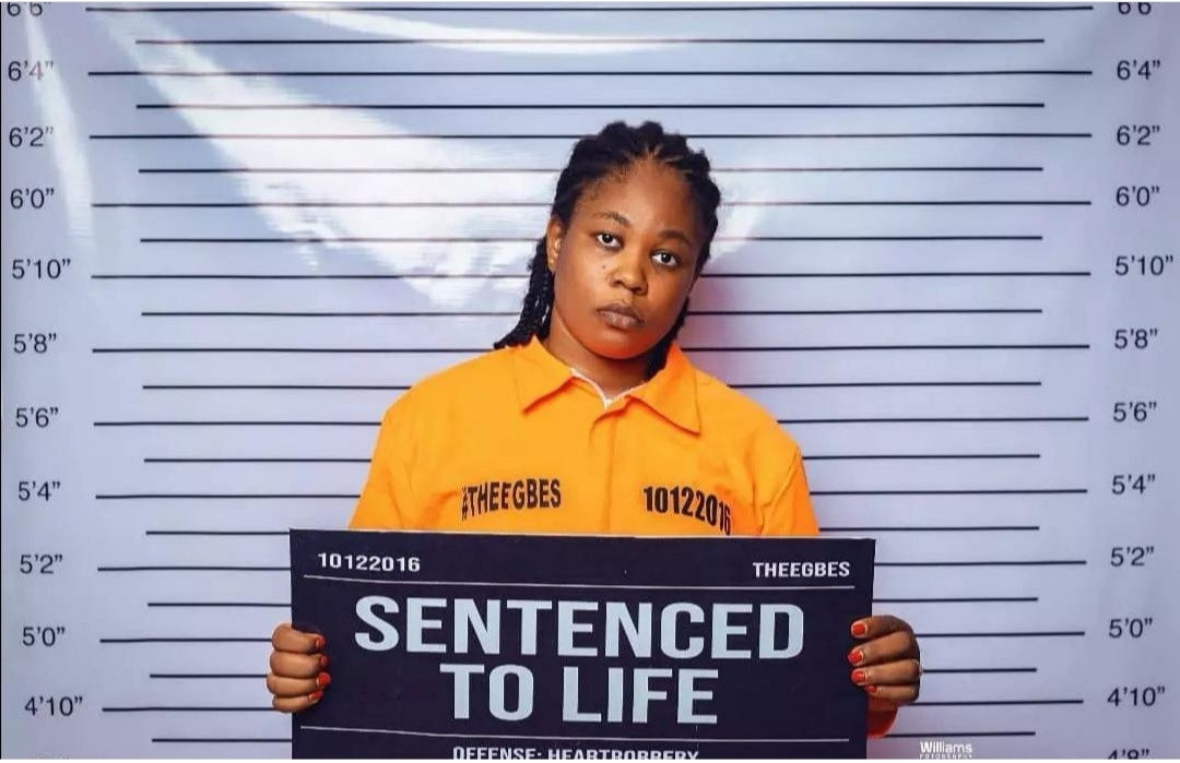 “Sentenced to life” – Couple celebrate 5th wedding anniversary with mugshot-inspired photos 7 61b3b3316aeba