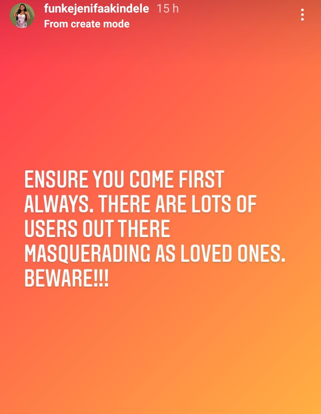 Actress, Funke Akindele warns about ‘users’ masquerading as loved ones 4 61c9bee91d788
