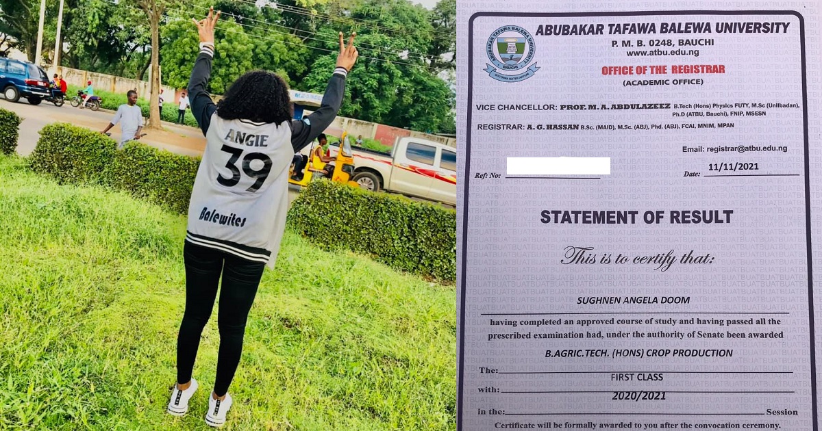 Student who got expelled in her final year over exam malpractice, starts again in a different school and graduates with first class