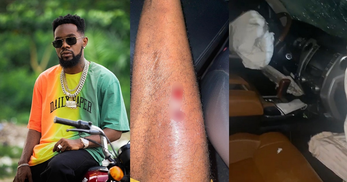 Singer, Patoranking survives ghastly motor accident (Videos)