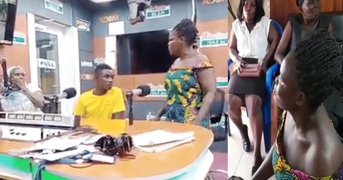 Woman who slapped her husband on live radio show goes on her knees to beg him at a family gathering (WATCH)