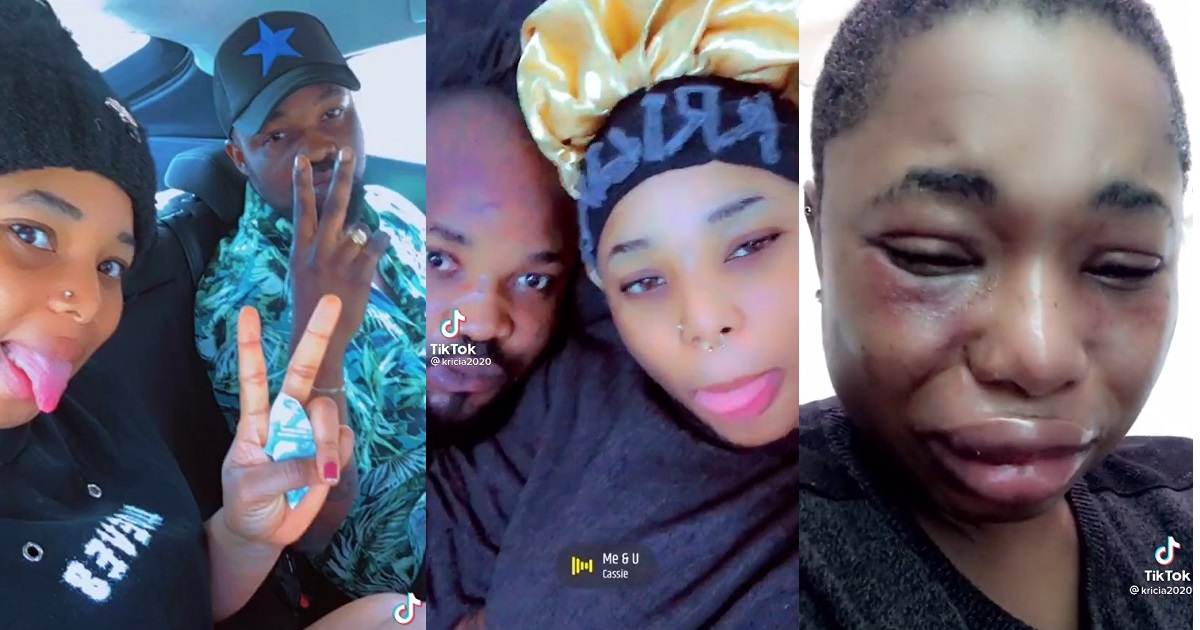“Being in a toxic relationship gets you all this” – Lady warns as she shares video of abuse she suffered in her relationship (WATCH)