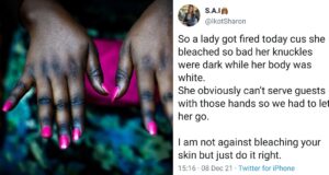 Nigerian woman fired