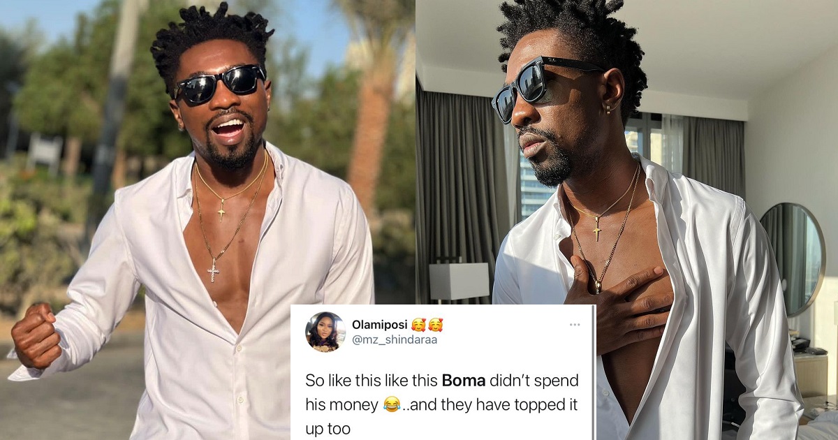 “How stingy can one be” – Nigerians drag reality star, Boma for not shopping like his colleagues in Dubai; he reacts