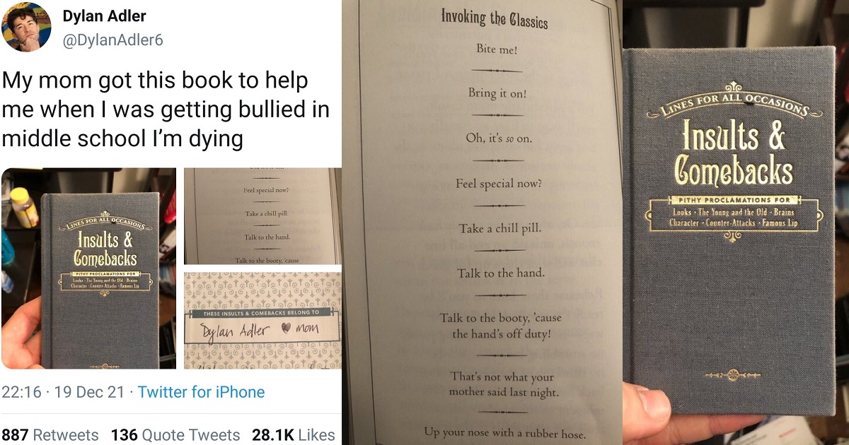 “It didn’t help” – Man writes as he shares content of book his mother gave him to handle his bullies in school