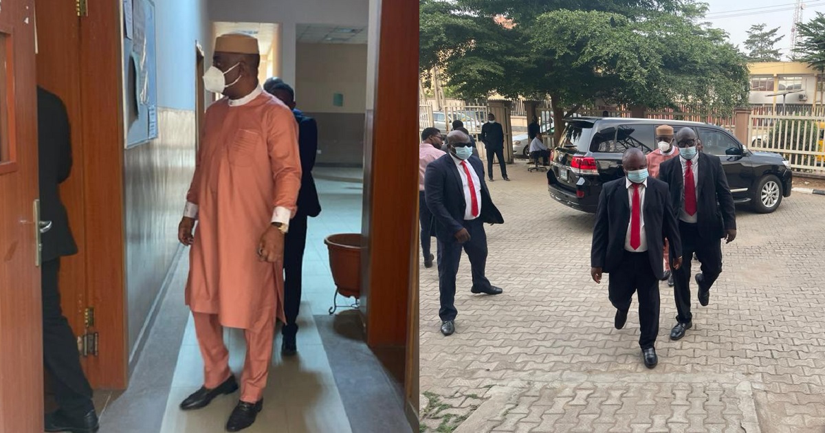 Femi Fani-Kayode arrives court for his arraignment over alleged forgery of medical report (photos)