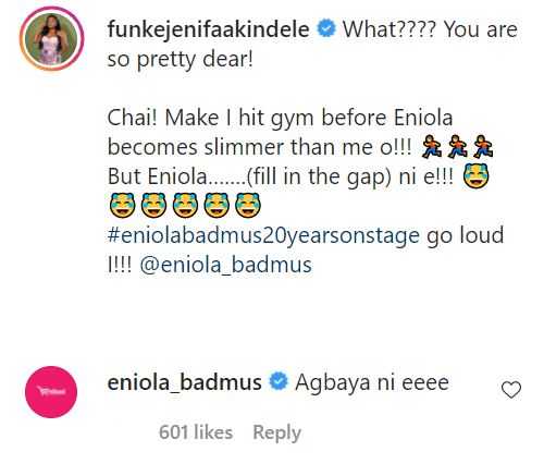 "Chai! Make I Hit Gym Before Eniola Becomes Slimmer Than Me" Actress, Funke Akindele Gushes Over Eniola Badmus’ Weight Loss Transformation (Photos) 5 fghffg