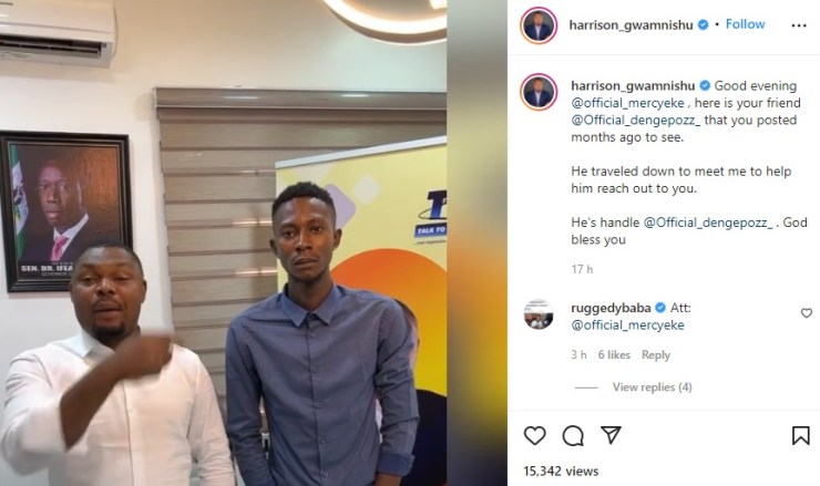 Reality star, Mercy Eke finally finds man who gave her his BBNaija audition tag in 2019 4 harrison mercy eke