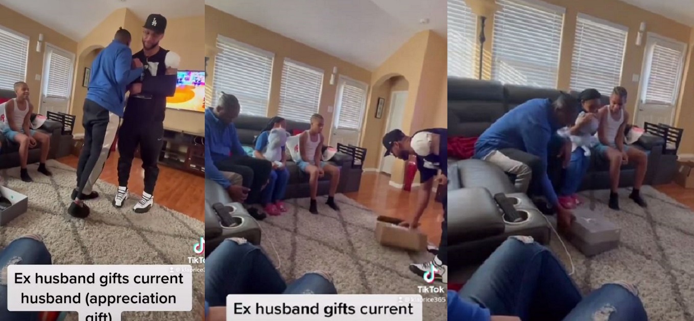 Man surprises ex-wife’s current husband with gift for taking care of his children (video)