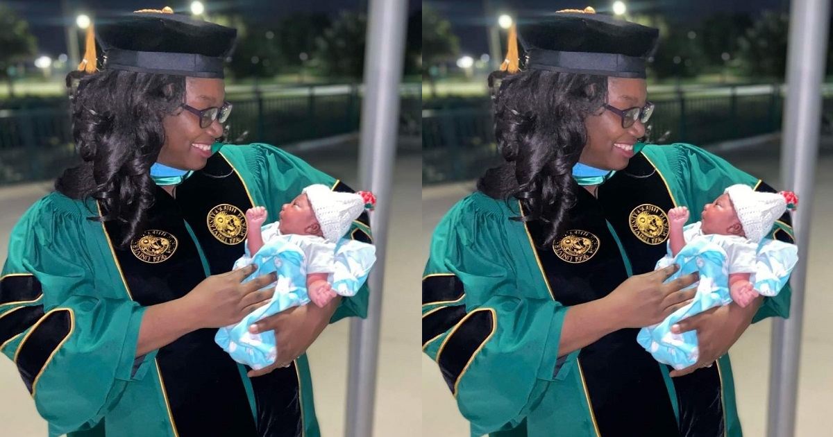 Nigerian woman welcomes healthy baby, bags PhD after contracting Covid while pregnant and fearing she won’t make it