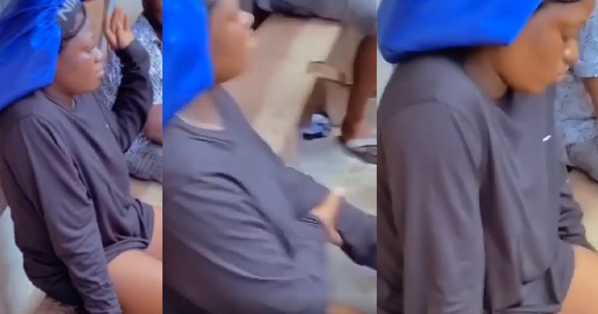 Young girl publicly humiliated for allegedly stealing pants, says she took them to her room because it was dripping water on her head (video)