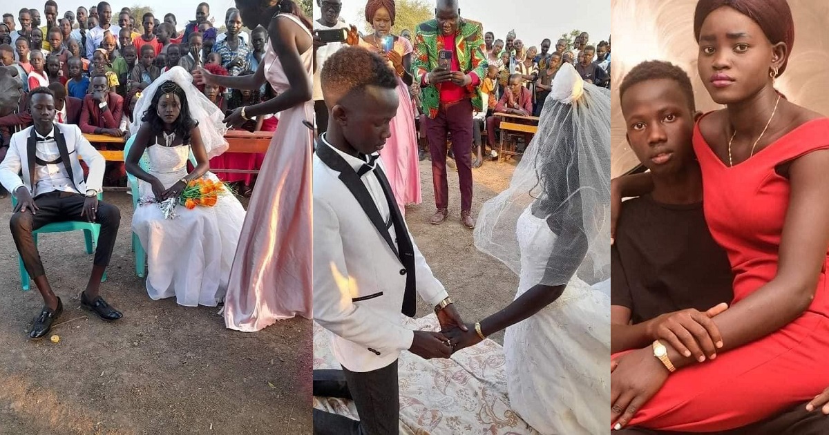I blame their parents and religious leaders – Social media users react as underage boy and girl wed.