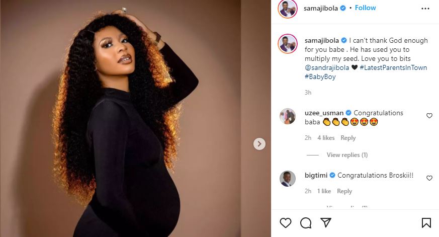 Actor, Samuel Ajibola ‘Spiff’ and wife welcome their first child together 7 Spiff welcome