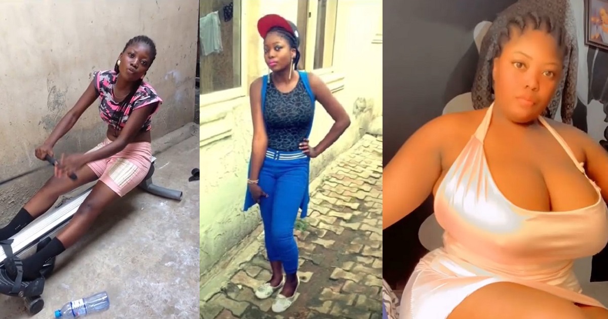 Nigerian lady’s incredible transformation shocks the internet (Video)