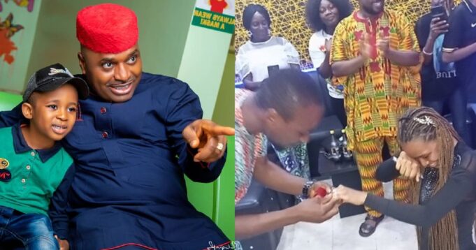 Actor Kenneth Okonkwo reacts