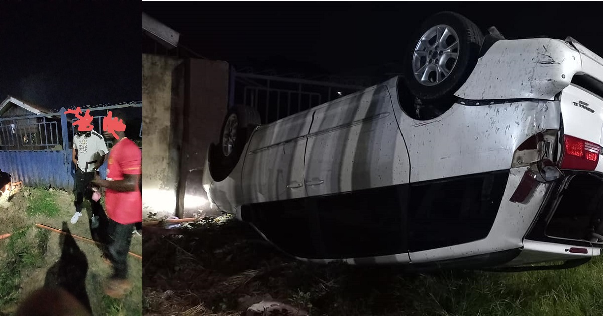 Man’s car tumbles along Admiralty Way after he fell asleep while driving