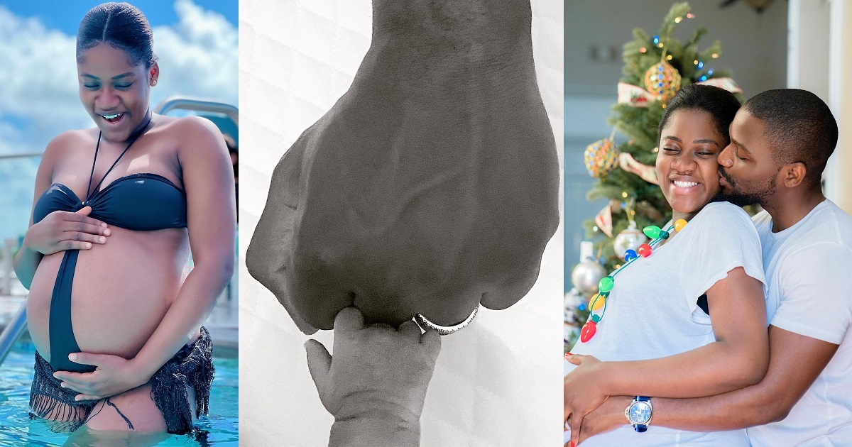 Reality TV star, Tobi Bakre and wife Anu welcome first child, a baby boy (photos)