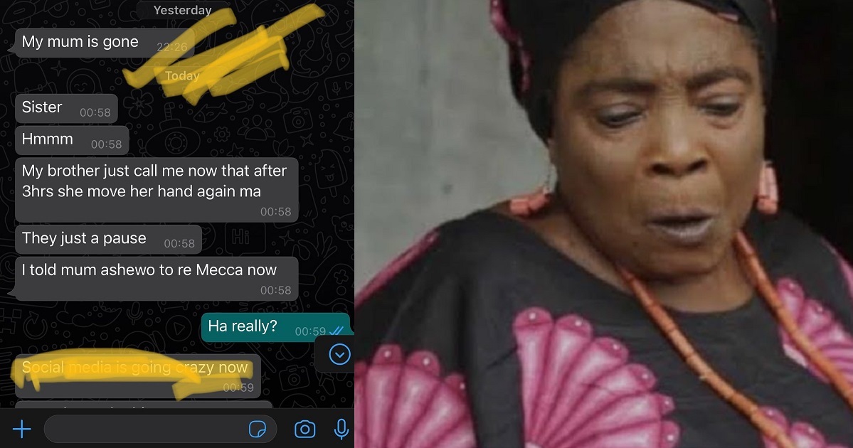 Actress Iyabo Oko comes back to life 3 hours after being declared dead online by her daughter
