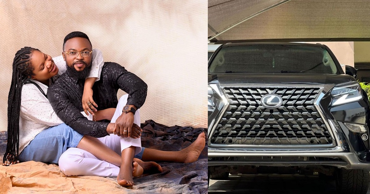 Toyin Abraham’s husband, Actor Kolawale Ajeyemi gifts himself a Lexus SUV on his birthday