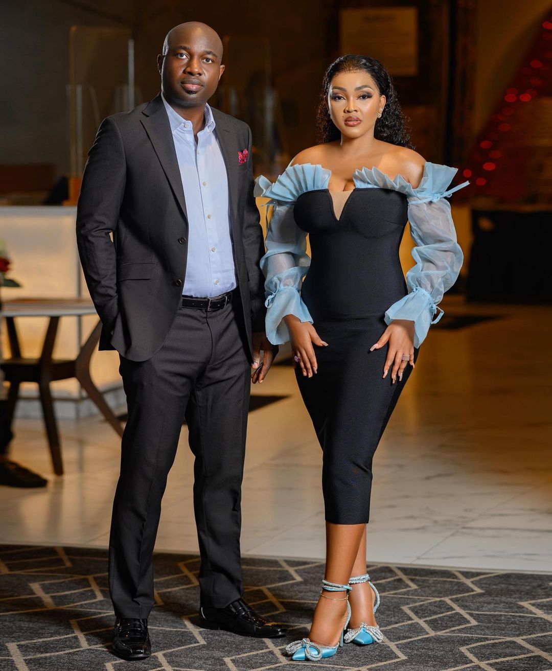 Photo of actress Mercy Aigbe and her new man, Kazim Adeoti, on his birthday 3 272258693 972508586709677 2666180563191076232 n
