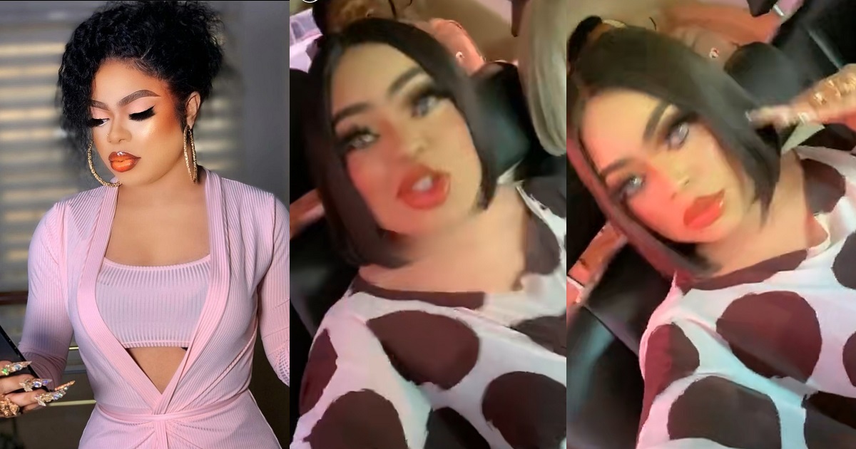 “Come and marry me Oba” – Moment Bobrisky asks out Oba of Benin after entering the city (WATCH)