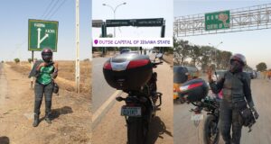 Nigerian lady travels