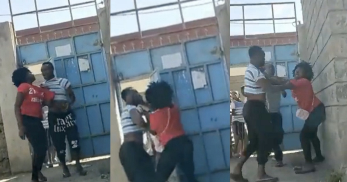 Lady fights her younger sister’s boyfriend for always assaulting her (Video)