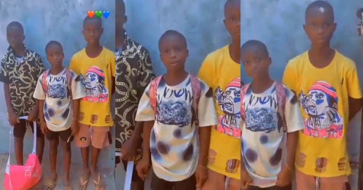 “We wan do yahoo yahoo” – Young boys looking for where to learn online fraud tell man after knocking at his gate in Edo (WATCH)