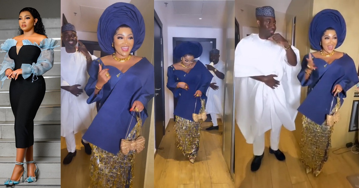 Video from actress, Mercy Aigbe and Kazeem Adeoti’s wedding (WATCH)